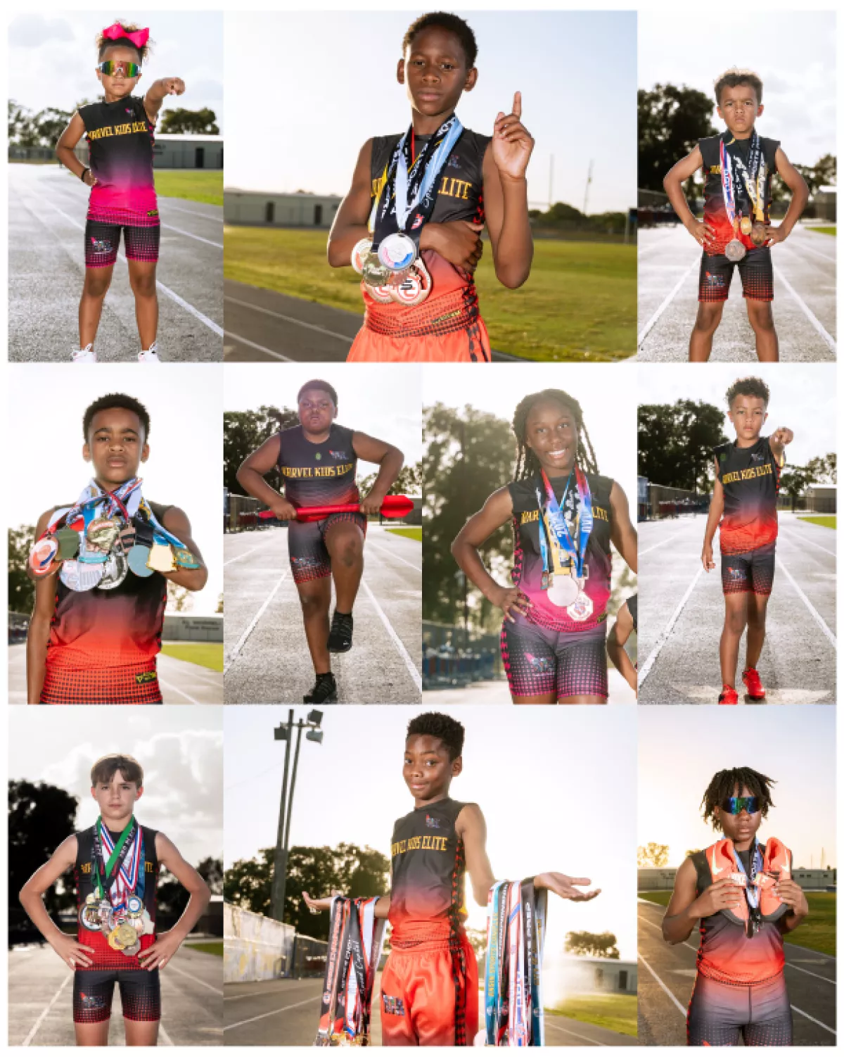 Congratulations to these 10 outstanding athletes who qualified for and competed in this year's AAU Junior Olympics in Humble, Texas!